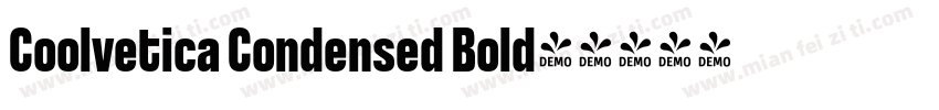 Coolvetica Condensed Bold字体转换